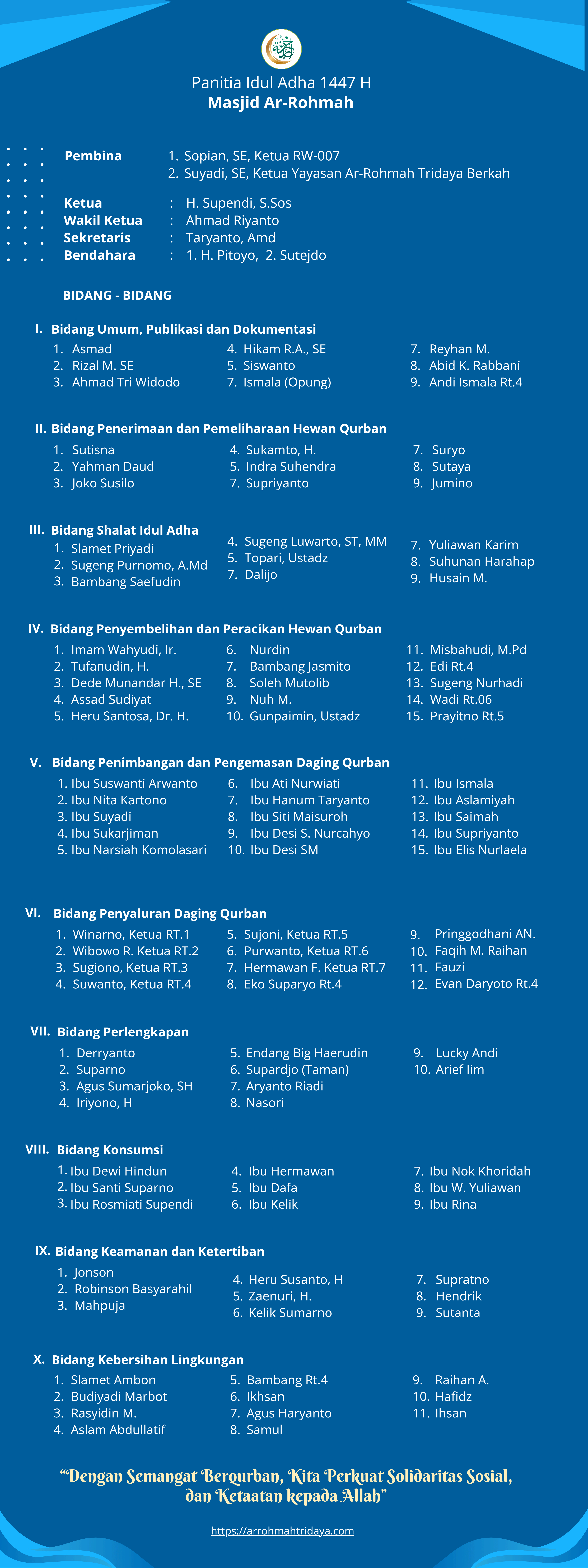 Foto galeri PANITIA IDUL ADHA 1447 H MASJID AR-ROHMAH 