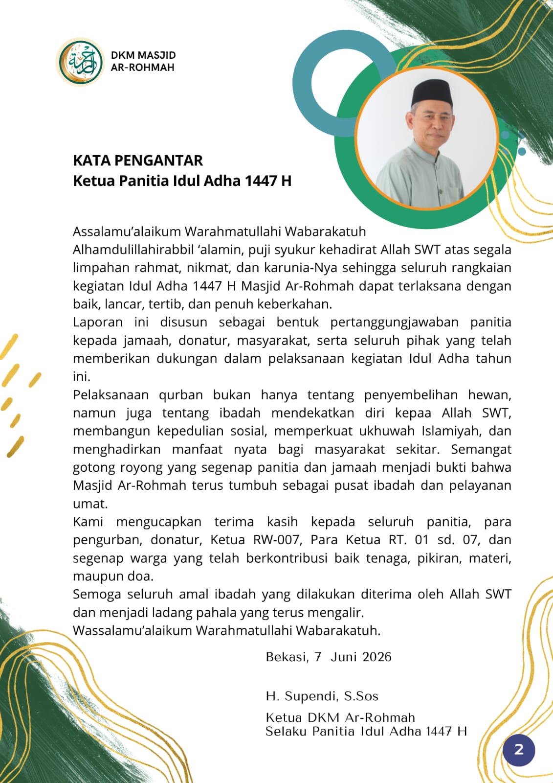 Foto galeri LAPORAN PANITIA IDUL ADHA 1447 H