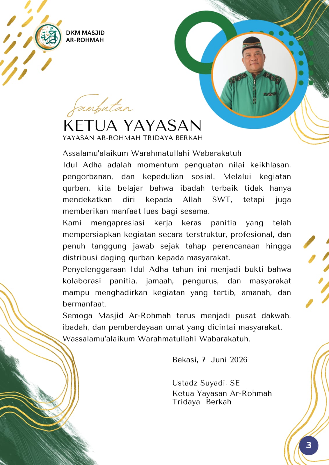 Foto galeri LAPORAN PANITIA IDUL ADHA 1447 H