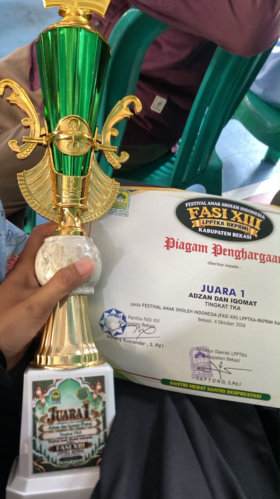 Foto galeri JUARA 1 LOMBA ADZAN